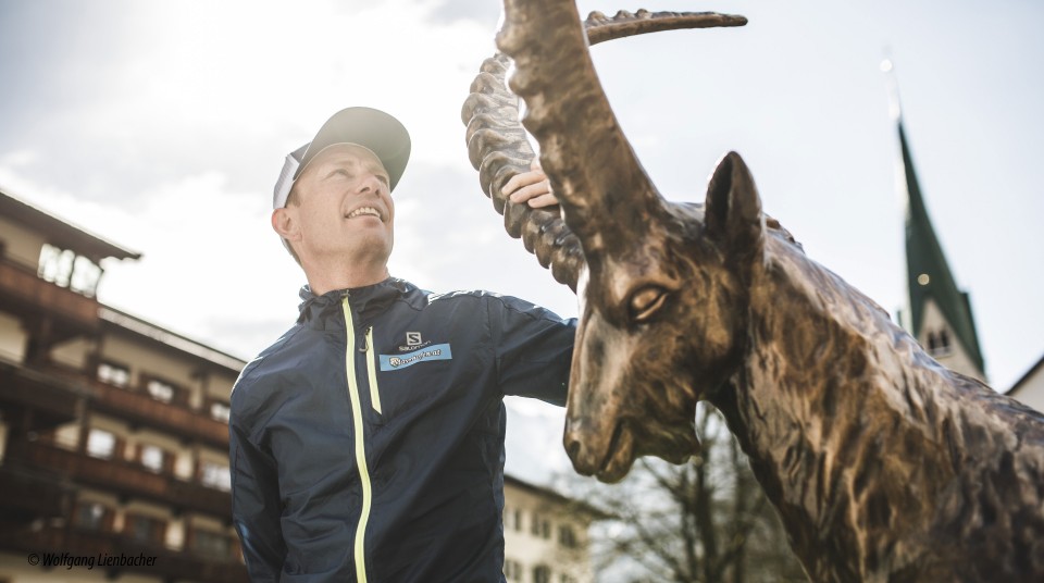 Markus Kröll vor der Gams in Mayrhofen